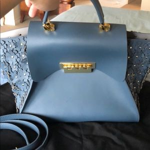 Zac Posen Shoulder Bag with Floral Details